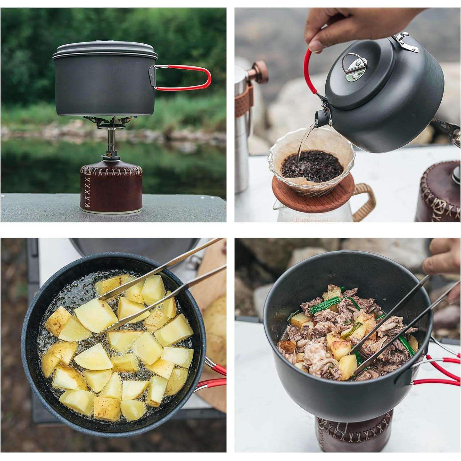 Juego de cocina Alocs 8 Piezas para Camping 2.2L y más