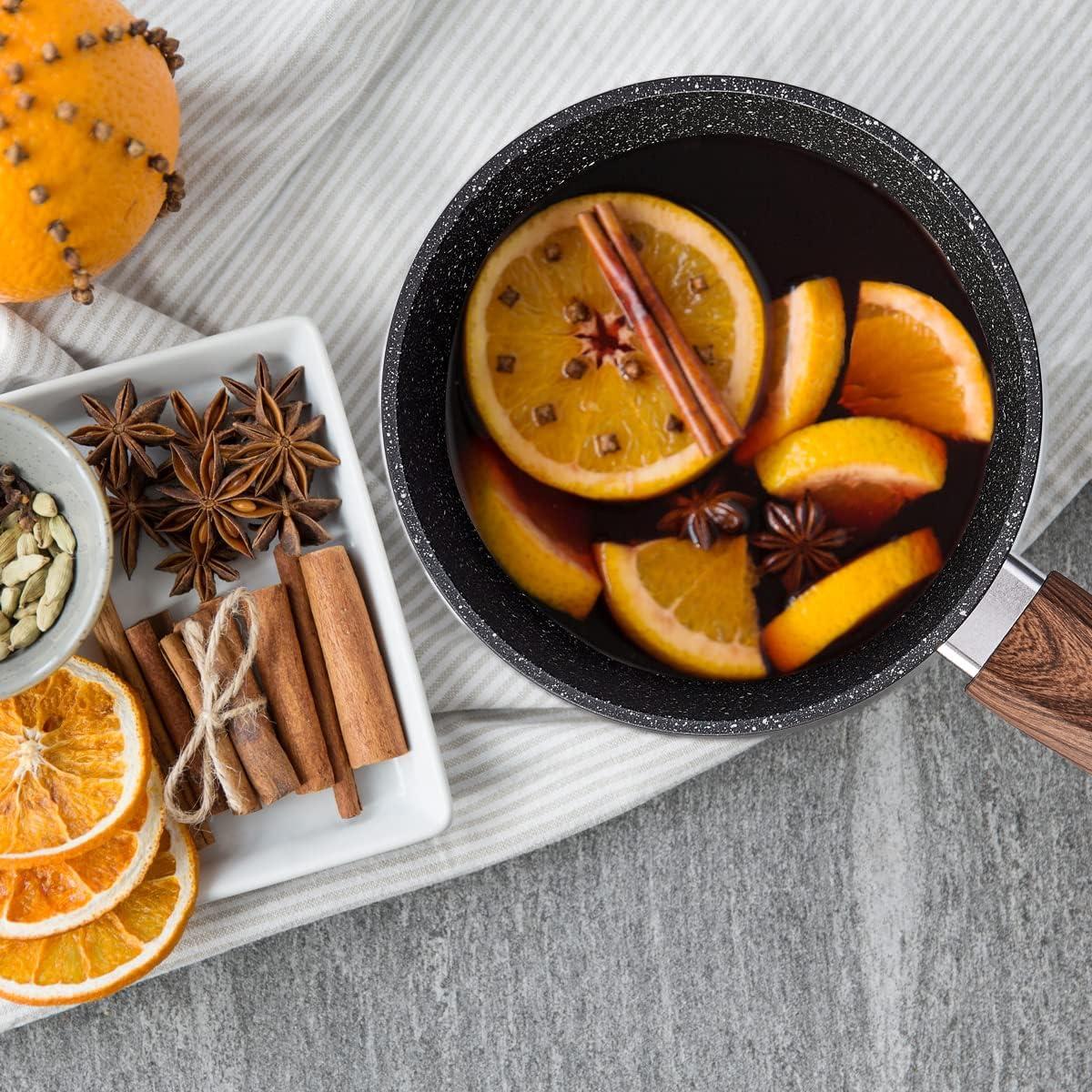 Juego de Ollas y Sartenes Vkoocy 6 Piezas Cerámica Antiadherente