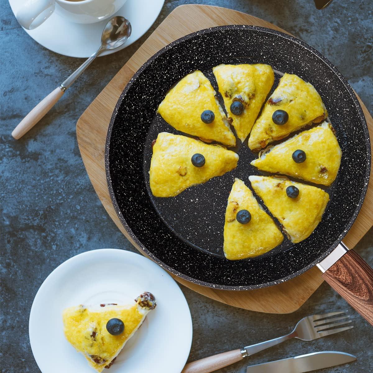 Juego de Ollas y Sartenes Vkoocy 6 Piezas Cerámica Antiadherente