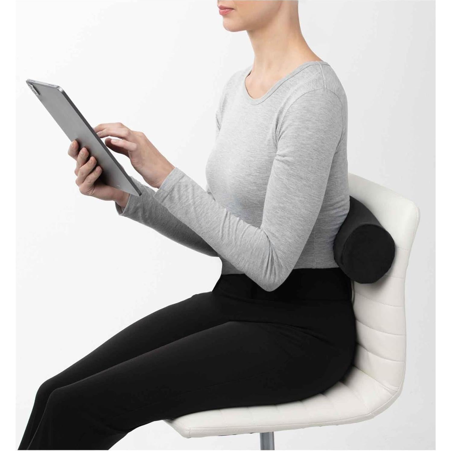 Almohada de Viaje Brookstone Free Form - Espuma Viscoelástica Negra