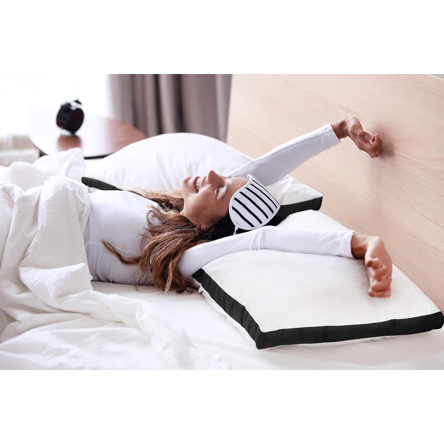 Juego de 2 Almohadas Queen Utopia Bedding Suaves y Esponjosas