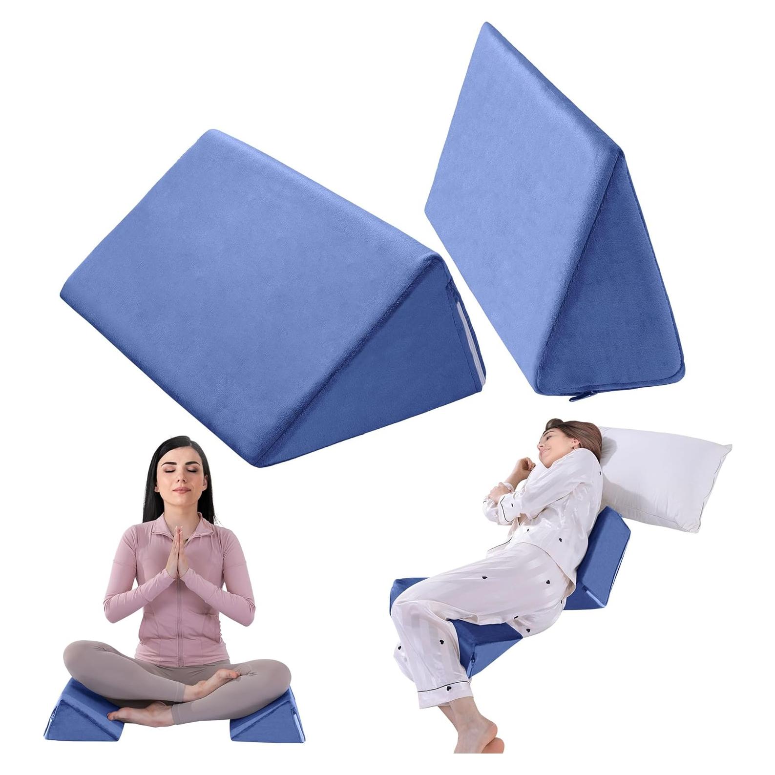 Almohada en Cuña BALAPET 2 Pcs Espuma Premium Azul