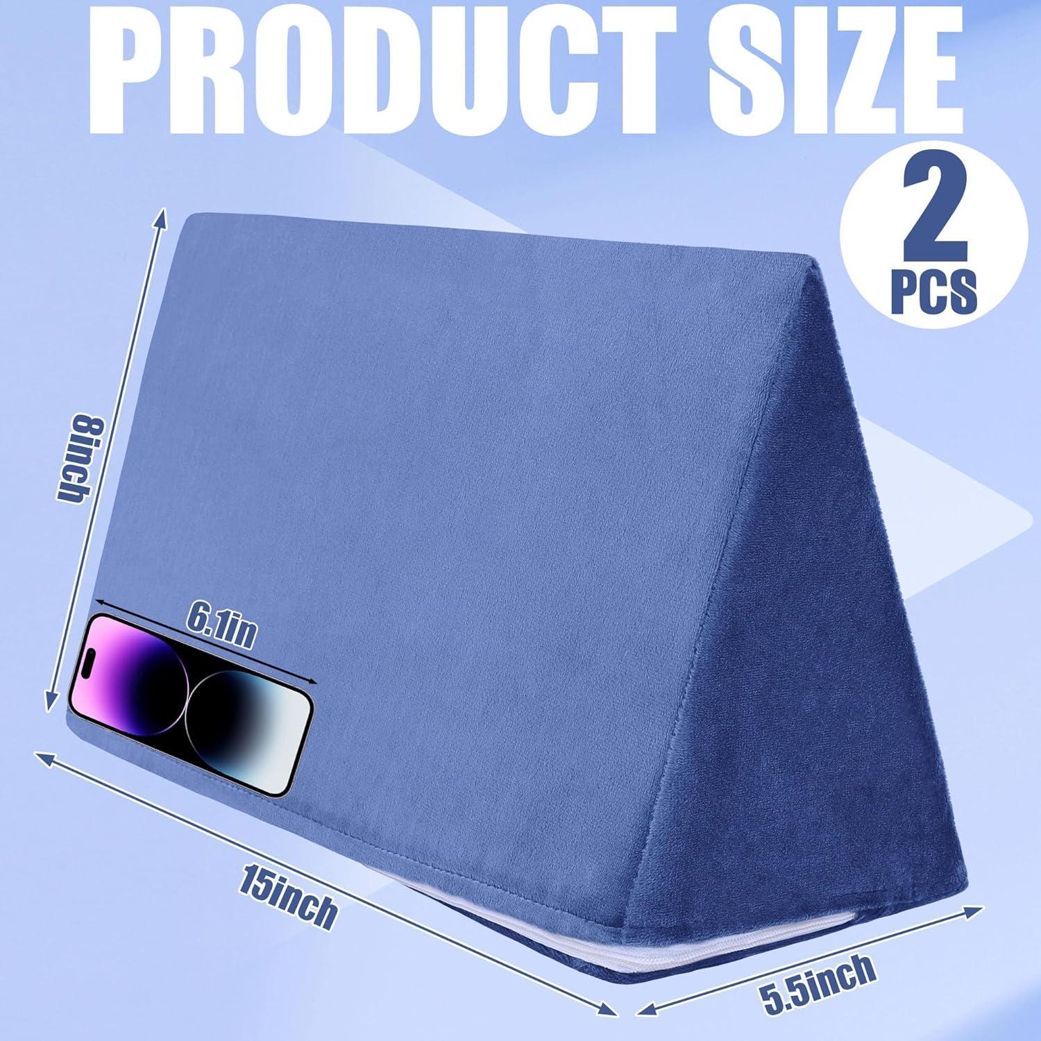 Almohada en Cuña BALAPET 2 Pcs Espuma Premium Azul