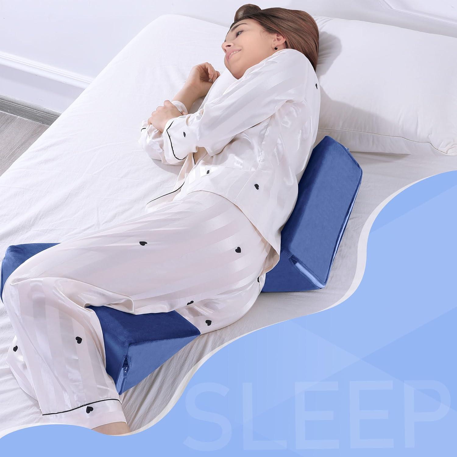 Almohada en Cuña BALAPET 2 Pcs Espuma Premium Azul