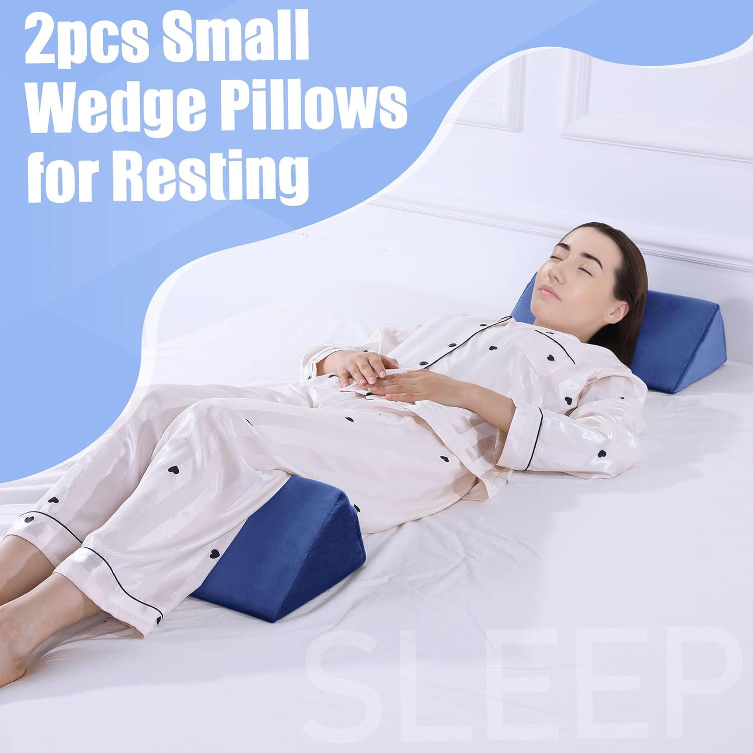 Almohada en Cuña BALAPET 2 Pcs Espuma Premium Azul