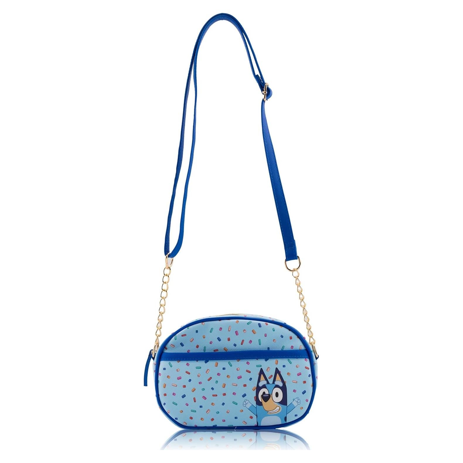Bolso Cruzado Bluey para Mujeres | Vinilo Metálico Sprinkles