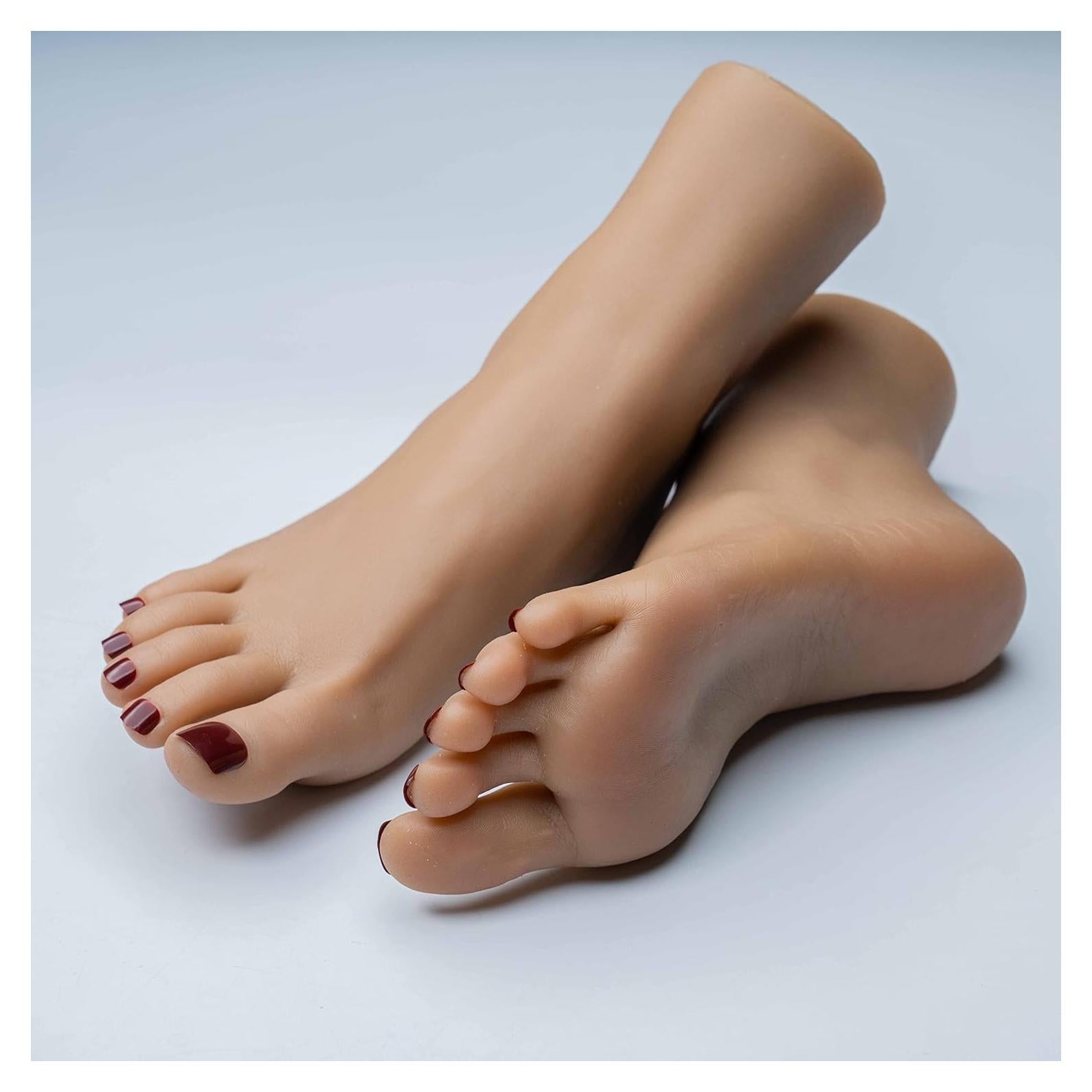 Pies de Silicona Suaves TG para Exhibición de Zapatos 23 cm