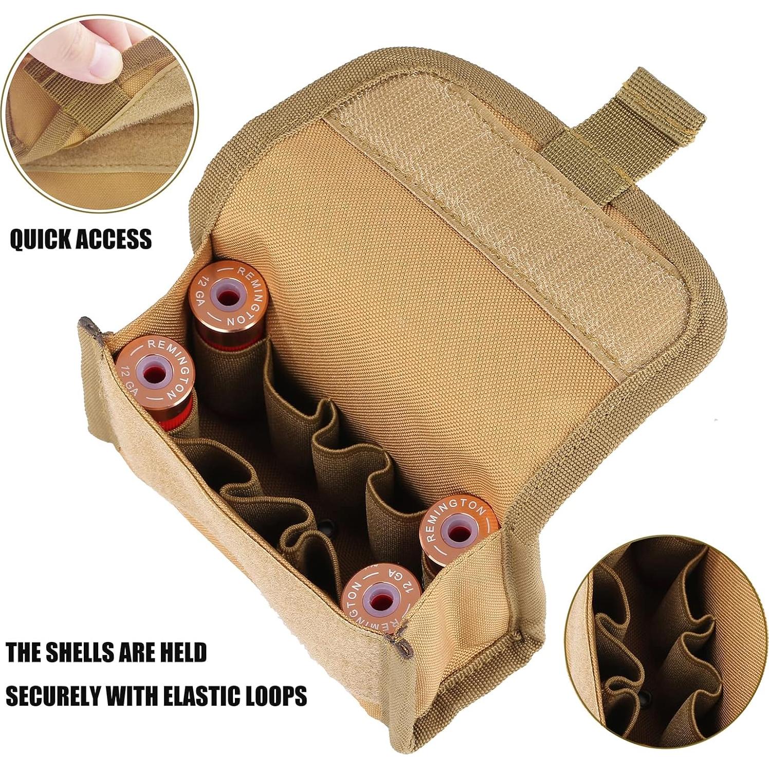 Portacartuchos Táctico PanbooX Caqui 12/20G Nylon Molle