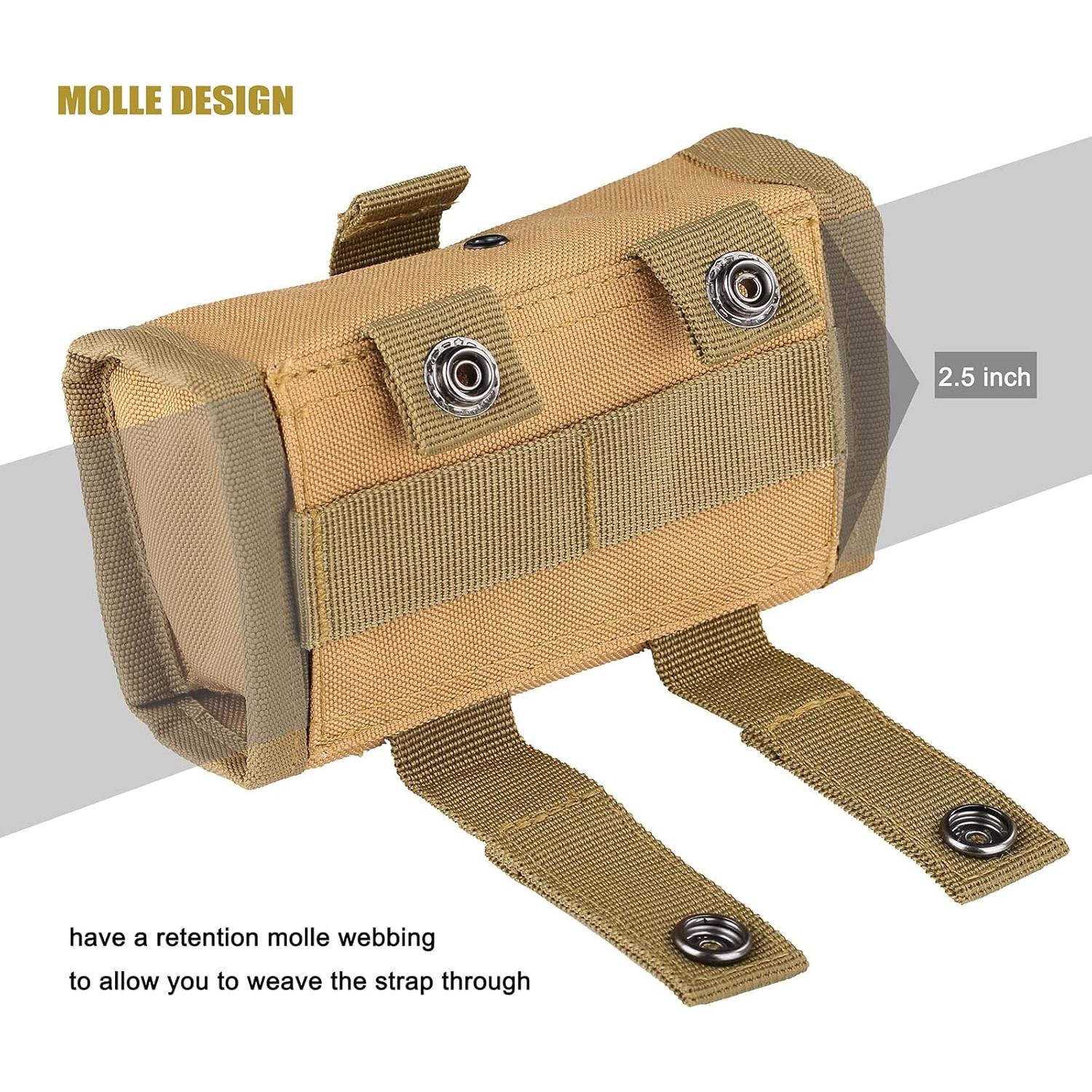 Portacartuchos Táctico PanbooX Caqui 12/20G Nylon Molle