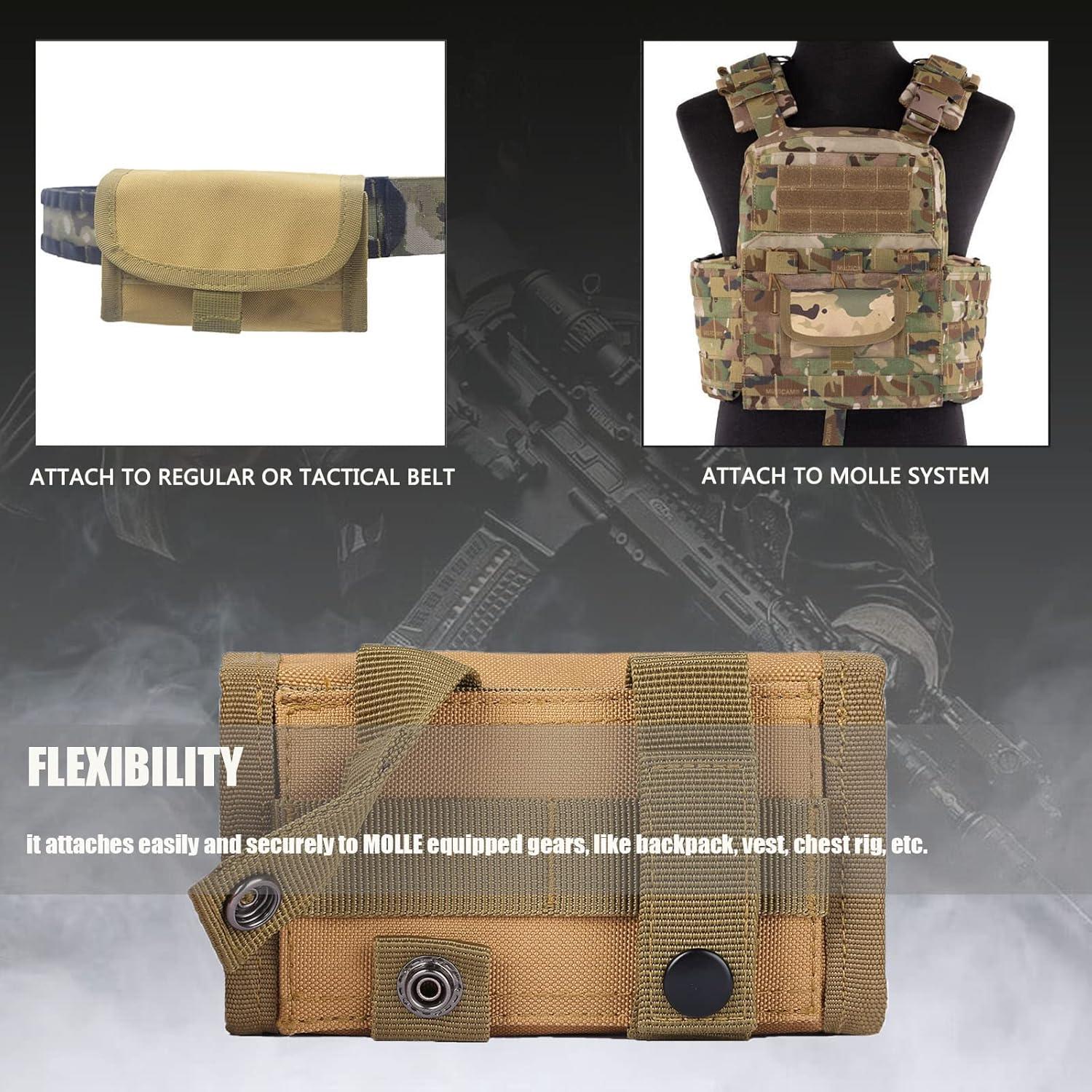 Portacartuchos Táctico PanbooX Caqui 12/20G Nylon Molle