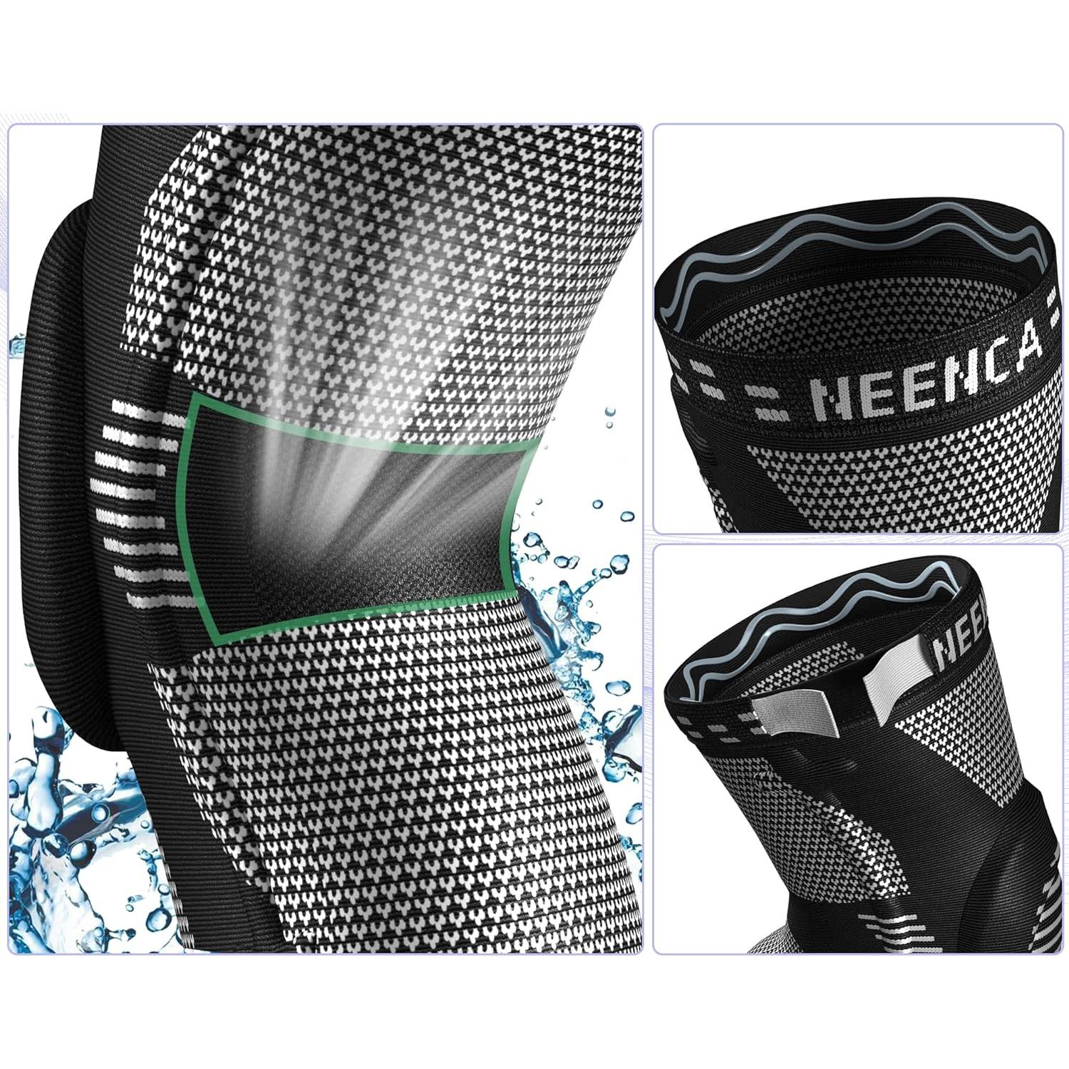 NEENCA Professional Knee Brace for Pain Relief, Medical Knee Support with Patella Pad & Side Stabilizers, Compression Knee Sleeve for Meniscus Tear, ACL, Joint Pain, Runner, Workout - FSA/HSA Eligible