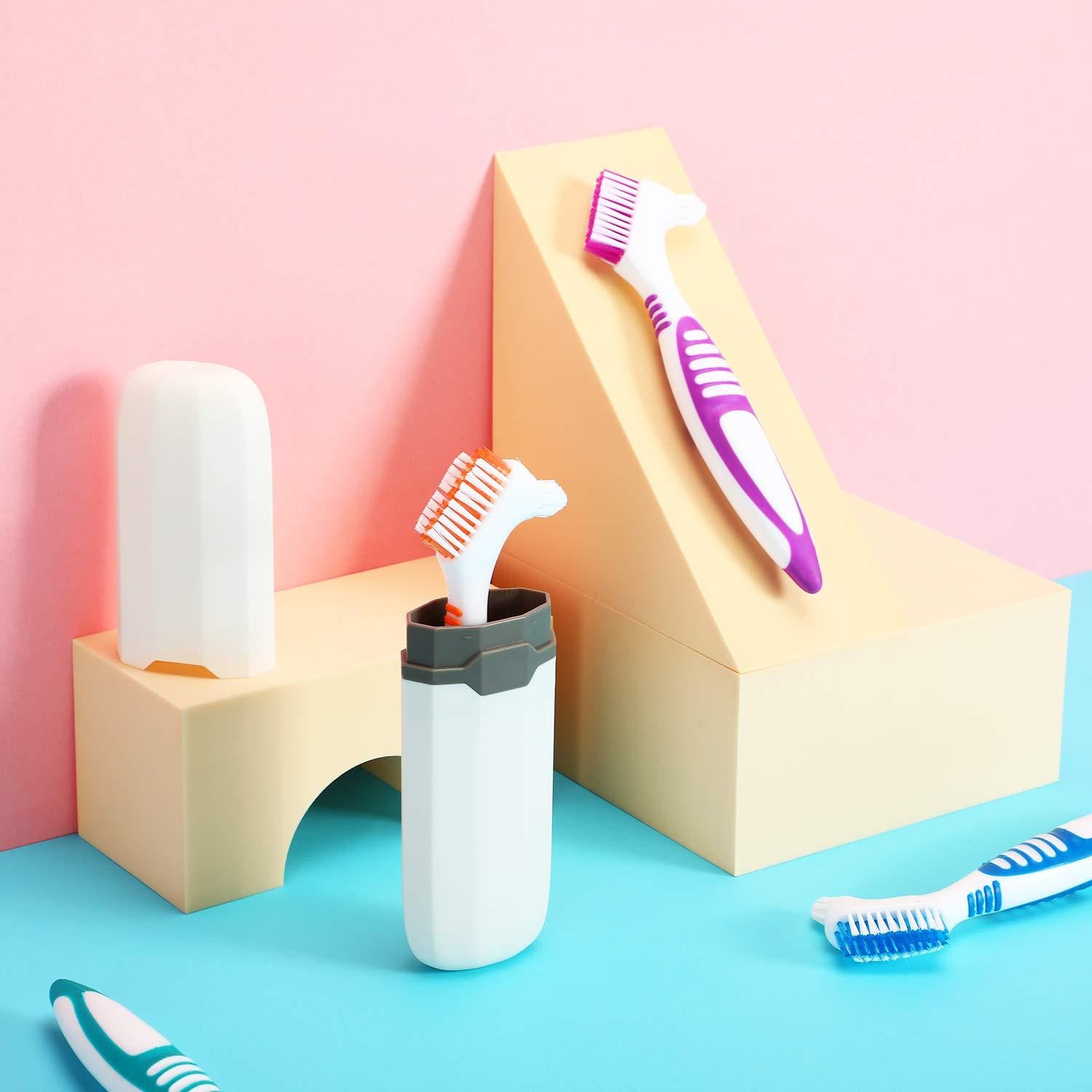 Cepillos de Dentaduras WILLBOND 6 Piezas con Estuche