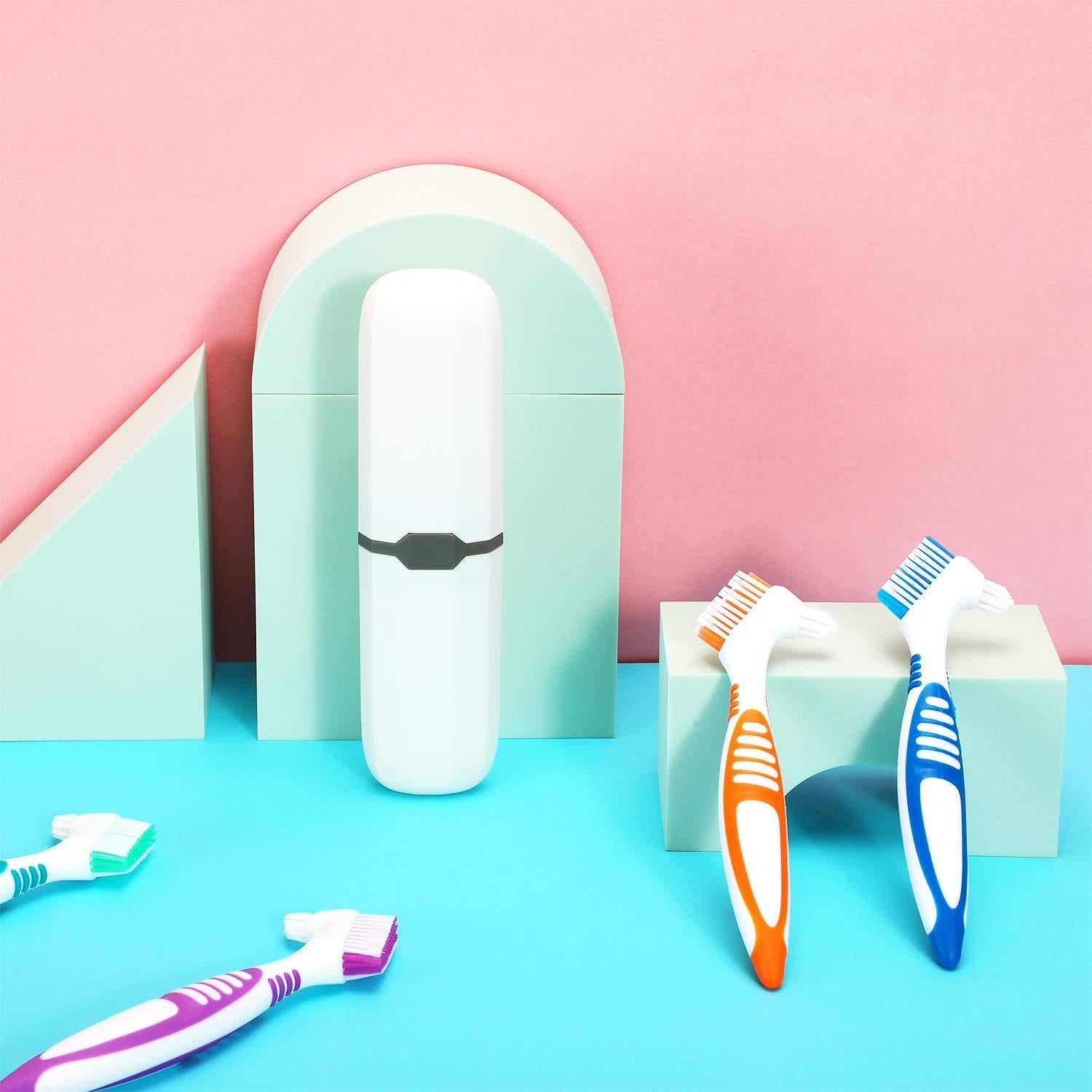 Cepillos de Dentaduras WILLBOND 6 Piezas con Estuche