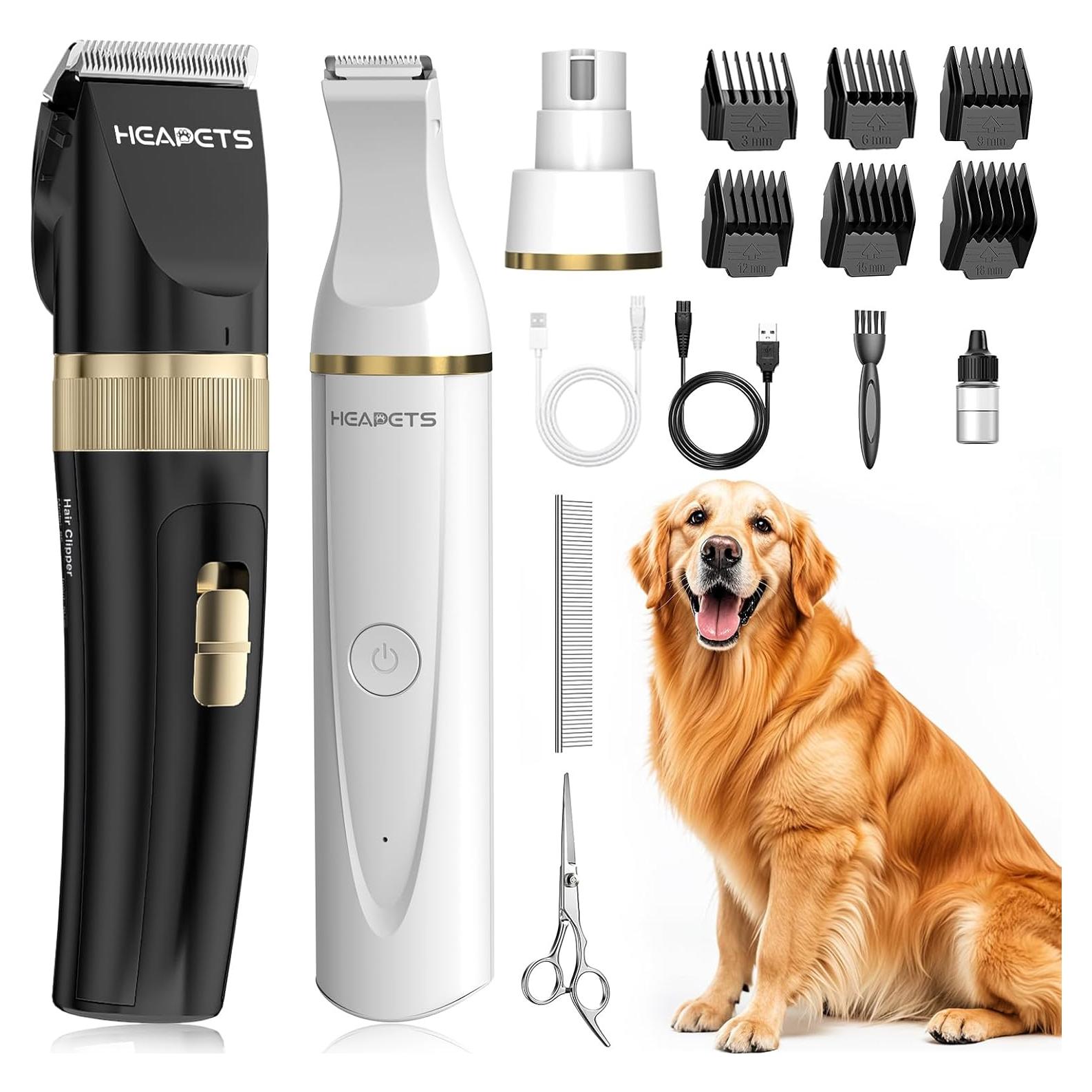 Cortadora de Pelo y Uñas para Mascotas HEAPETS Inalámbrica