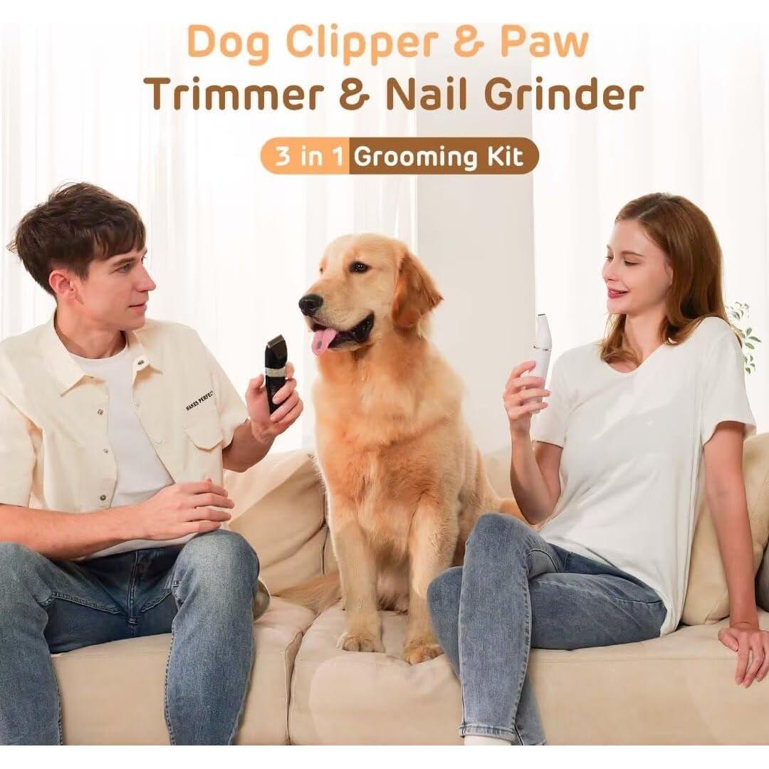 Cortadora de Pelo y Uñas para Mascotas HEAPETS Inalámbrica