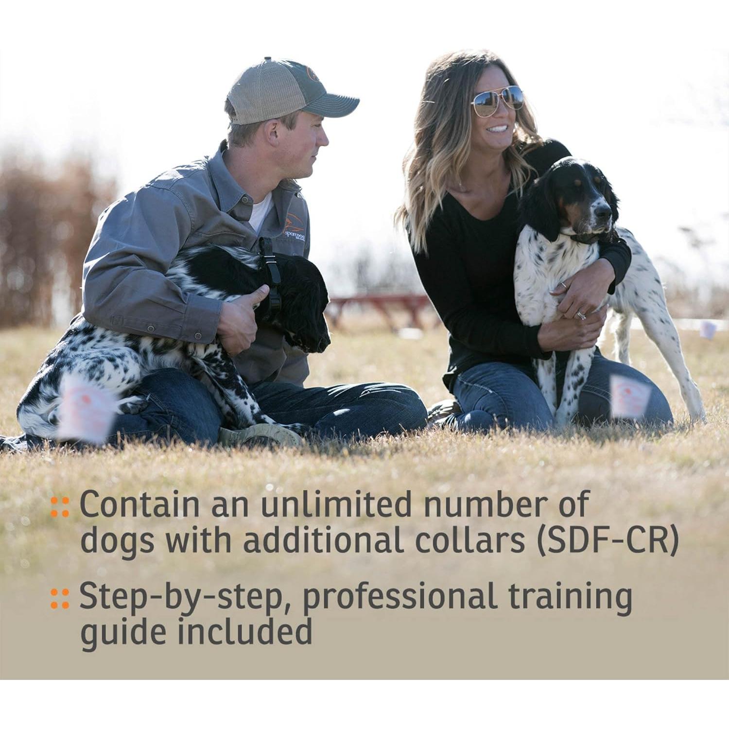 SportDOG Brand Contain + Train System - In-Ground Electric Dog Fence & Remote Trainer - Waterproof Collar - Tone, Vibrate, & Shock - from Parent Company Invisible Fence Brand - Up to 100 Acres