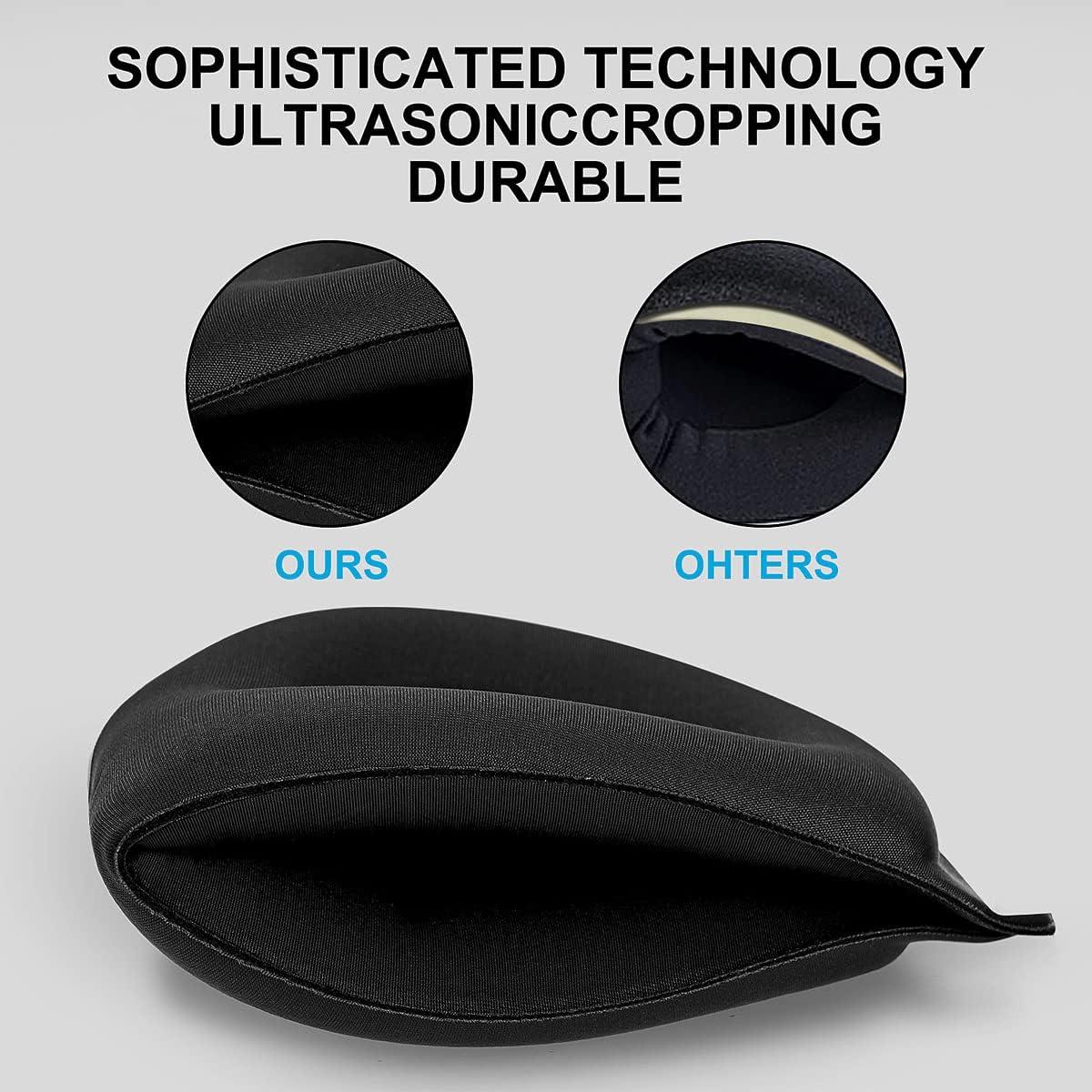 ALASKA BEAR 2 Pack 100% Blackout Sleep Masks Most Comfortable Contoured Eye Cups and Nose Covering for Women Men, 3D Pillow Eye Masks 0 Pressure on Eyelids & Eyelashes(Black)