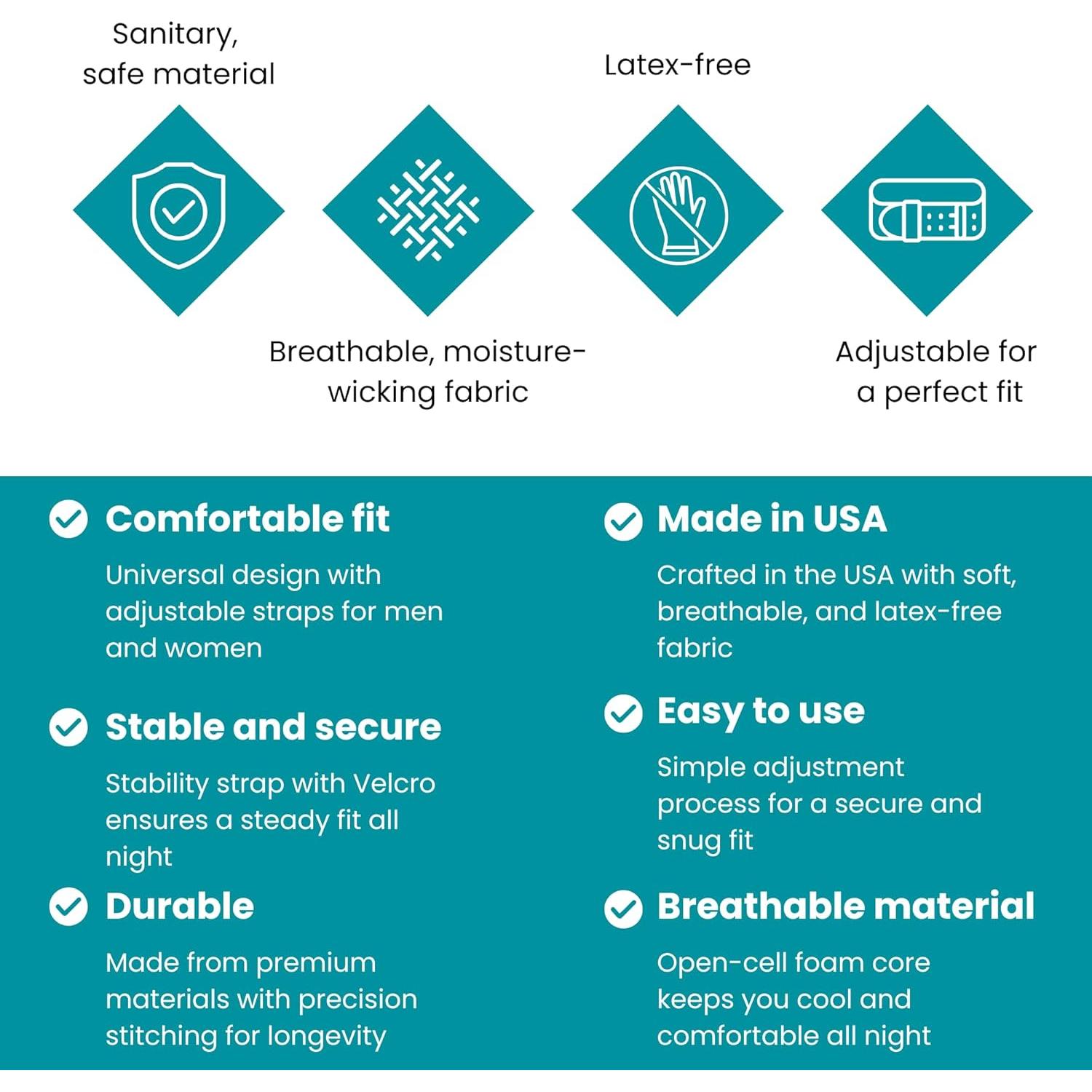 Correa para Barbilla XL LifeSource Anti Ronquidos Ajustable