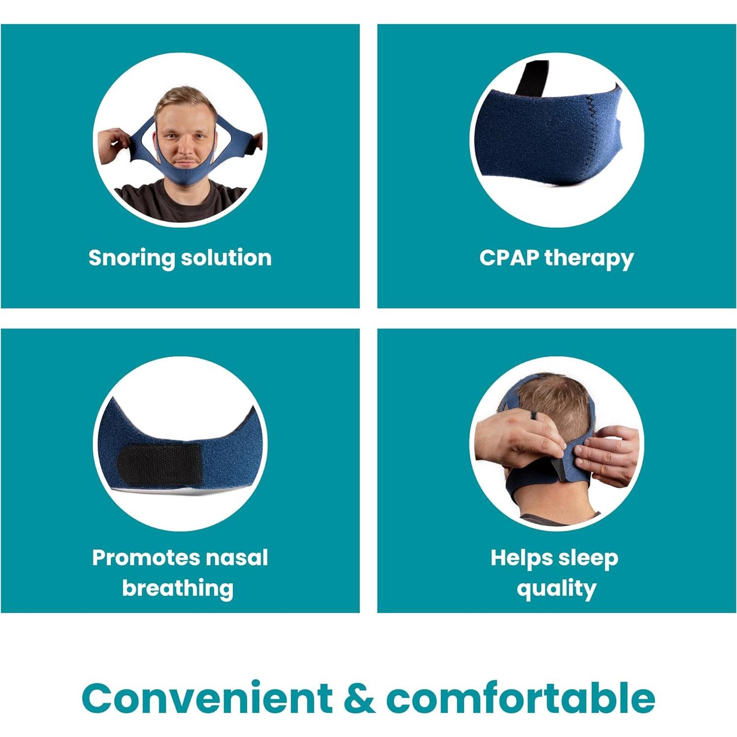 Correa para Barbilla XL LifeSource Anti Ronquidos Ajustable