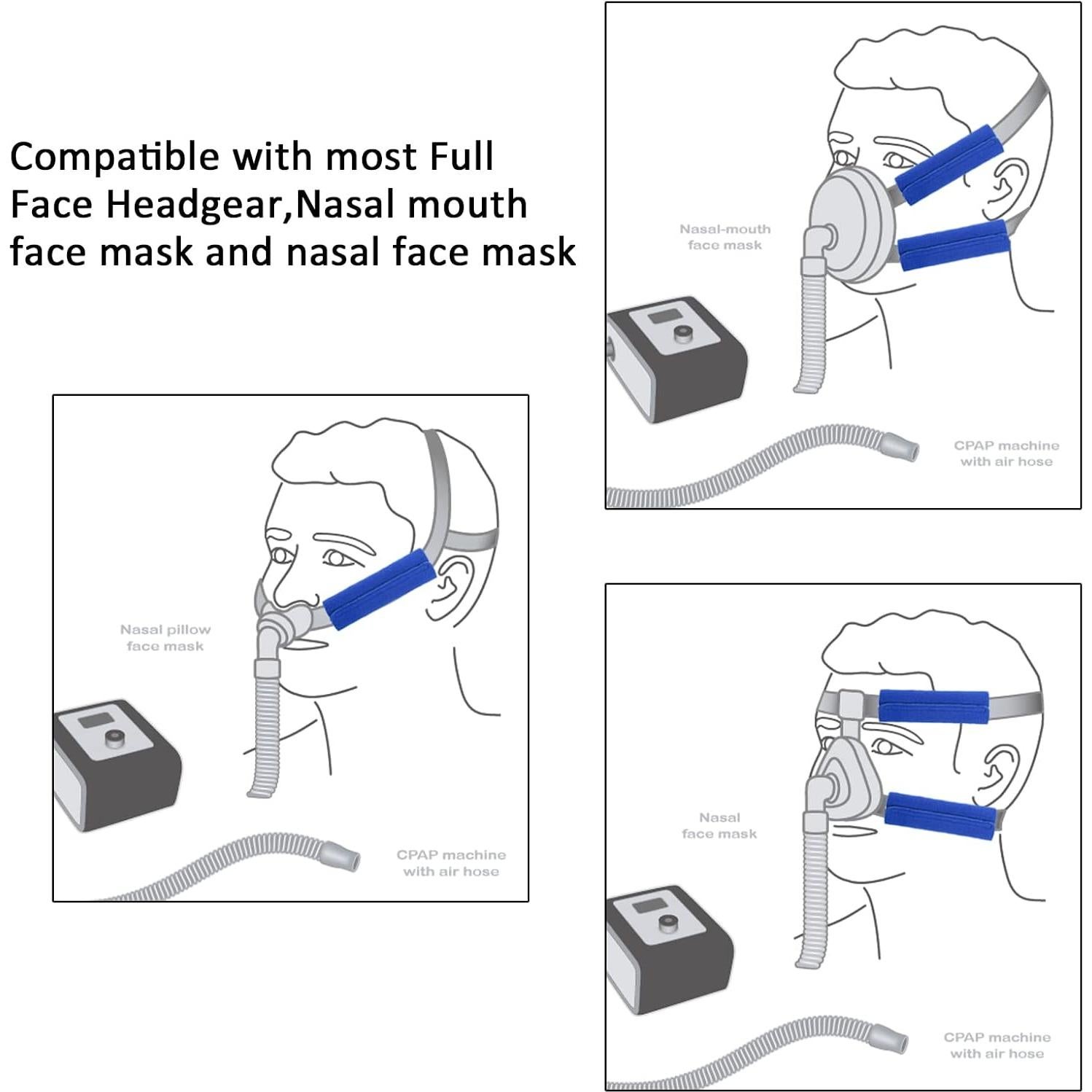 Fundas Suaves para Correas de Máscara NATAKU - 8 Paquetes