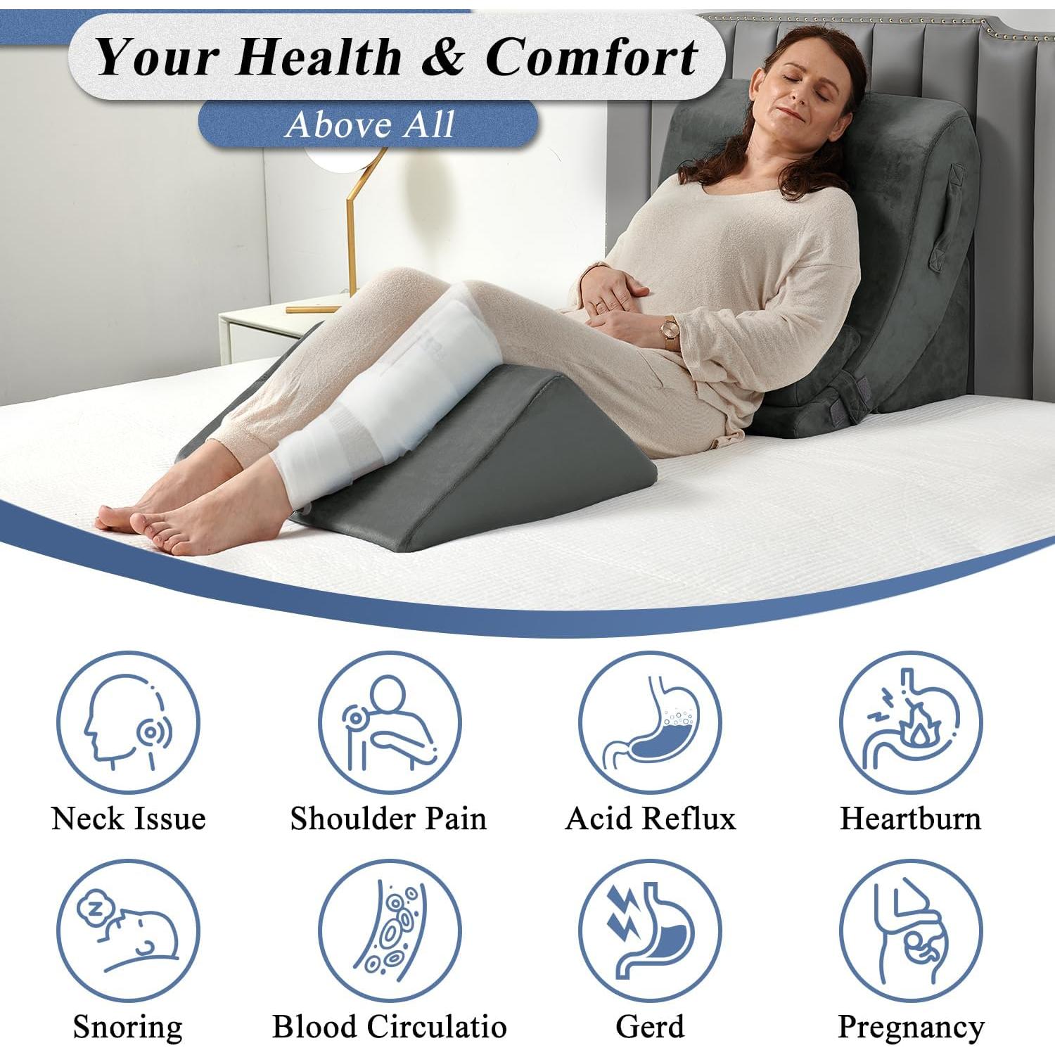 Conjunto de Almohadas en Cuña Ortopédica Axelrod 4 Piezas