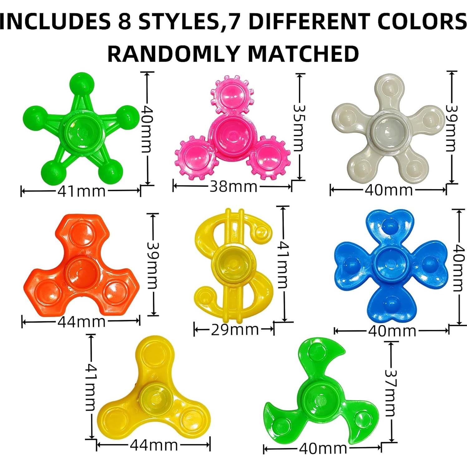 Fidget Spinners Mini al por mayor - Juguetes giratorios 24 unidades