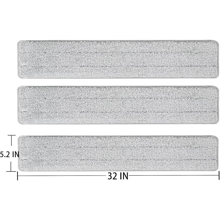 Paños de trapeador de microfibra SUNKI 32" Reemplazo 6 unidades