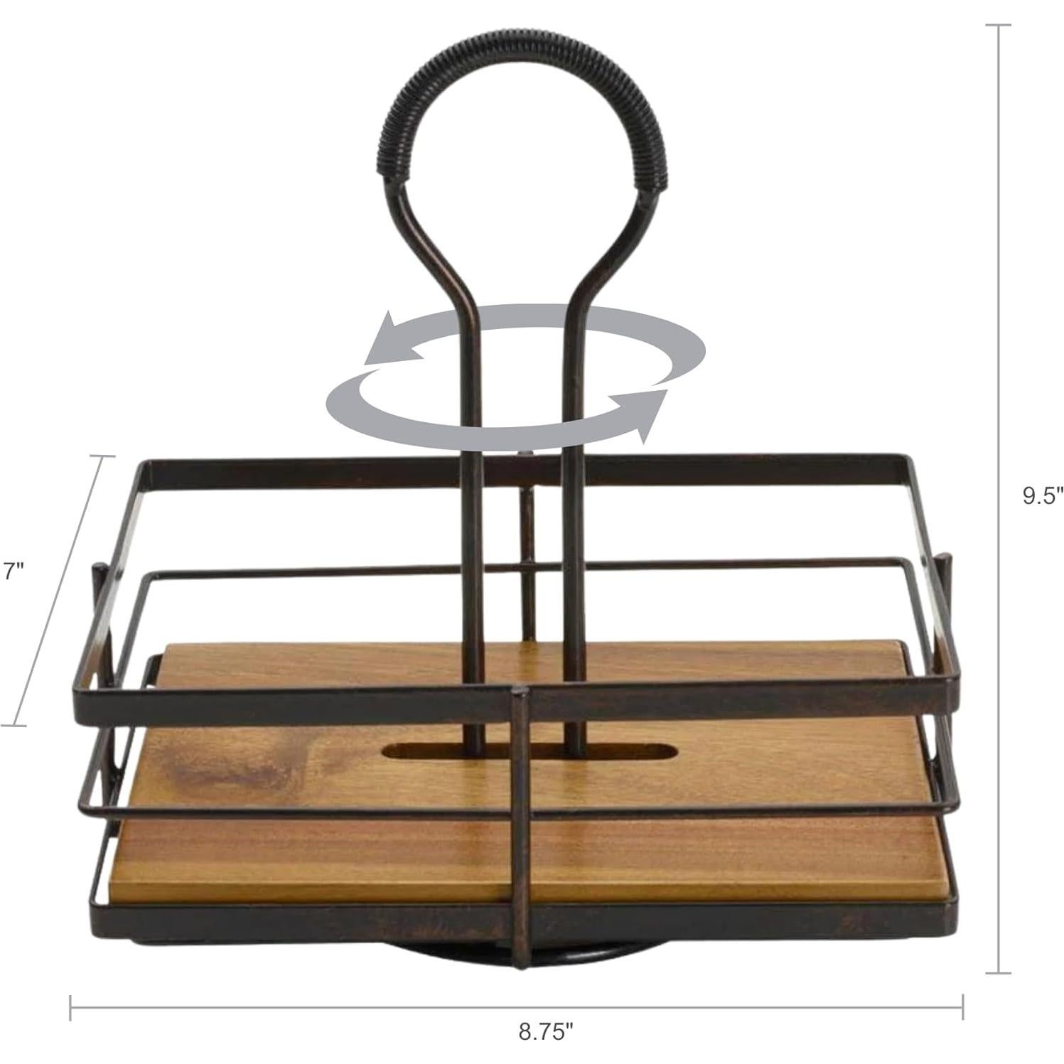 Soporte Giratorio para Condimentos Mikasa Nova 22.23 cm Negro