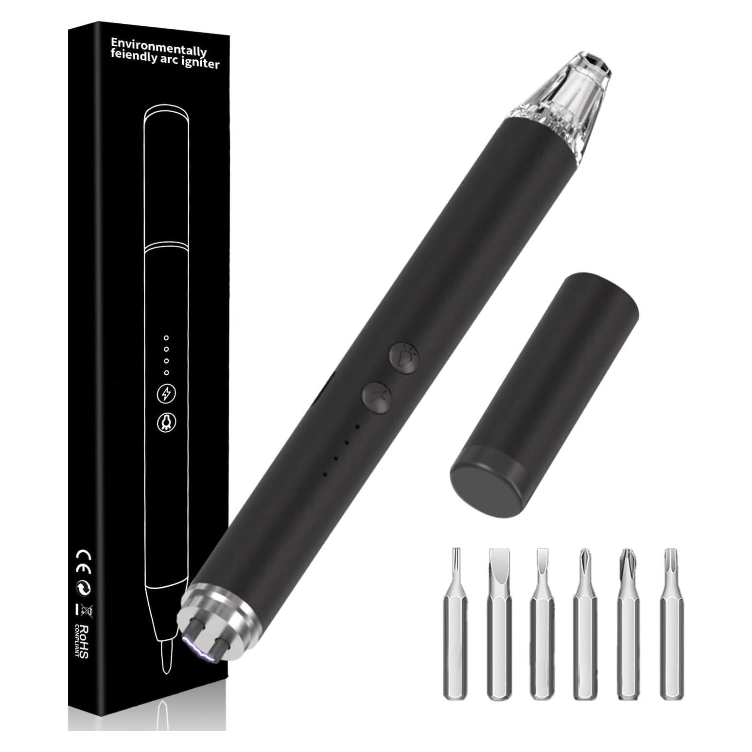 Lighter Electric Candle Lighter with LED, Stocking Stuffers for Adults Women Men Wife Nana, Long Electronic Rechargeable USB Arc Lighters for Candle Camping BBQ, Gift for Women Men Mom Wife