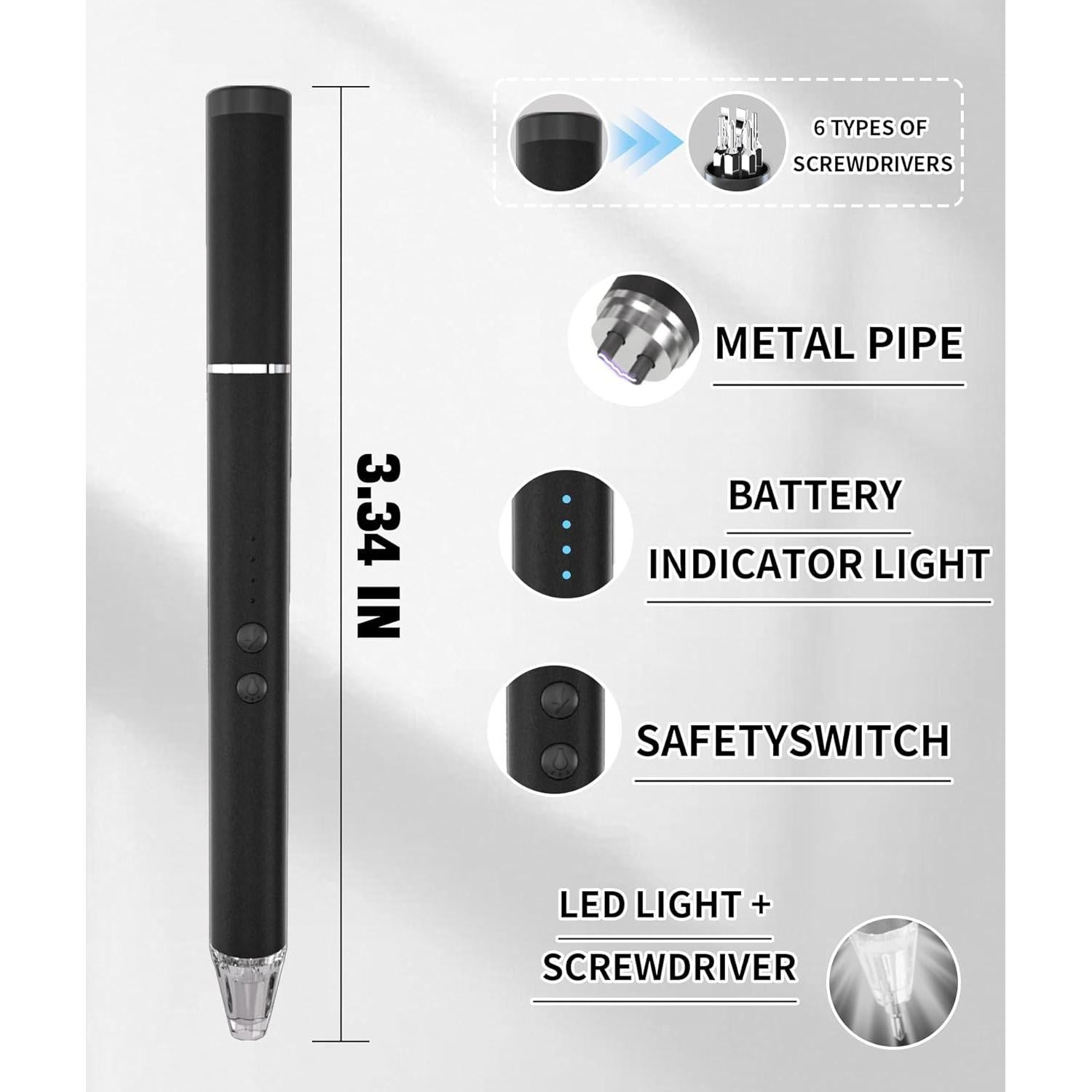 Lighter Electric Candle Lighter with LED, Stocking Stuffers for Adults Women Men Wife Nana, Long Electronic Rechargeable USB Arc Lighters for Candle Camping BBQ, Gift for Women Men Mom Wife