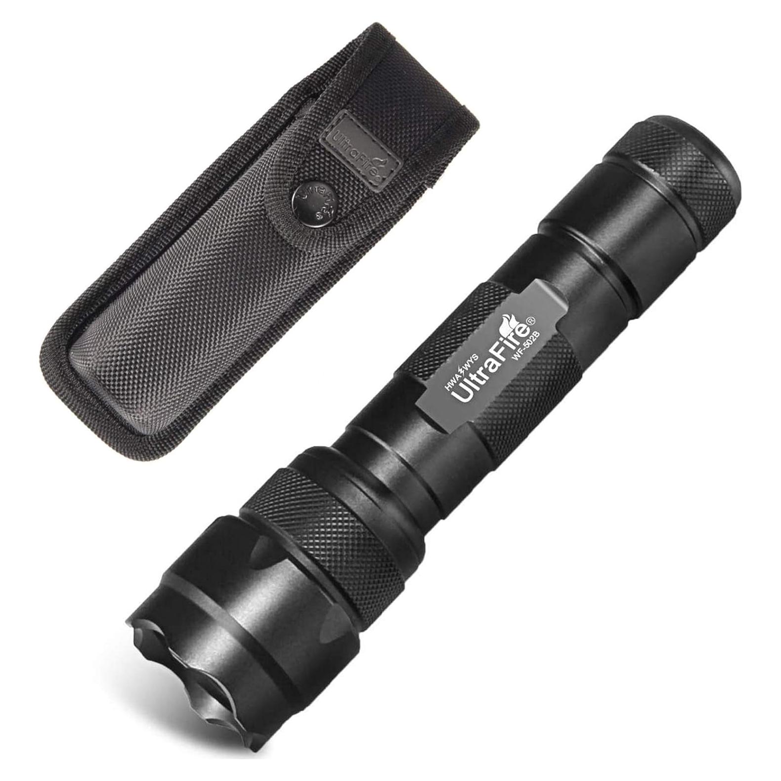 Linterna Táctica UltraFire WF-502B 1000 Lúmenes con Funda