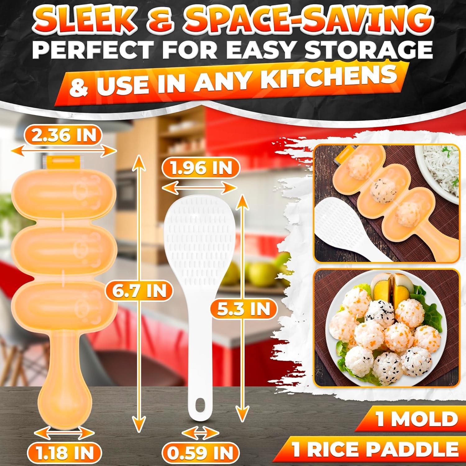 Molde de Bolas de Arroz LIBERHAUS con Cuchara - Kit Creativo