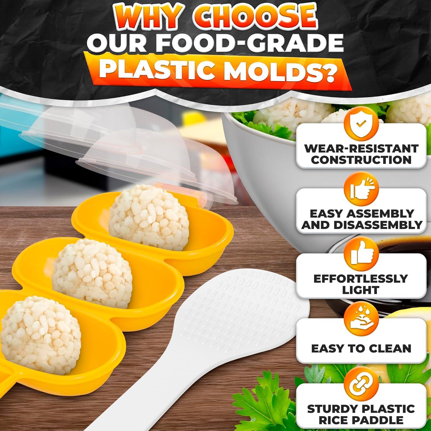 Molde de Bolas de Arroz LIBERHAUS con Cuchara - Kit Creativo