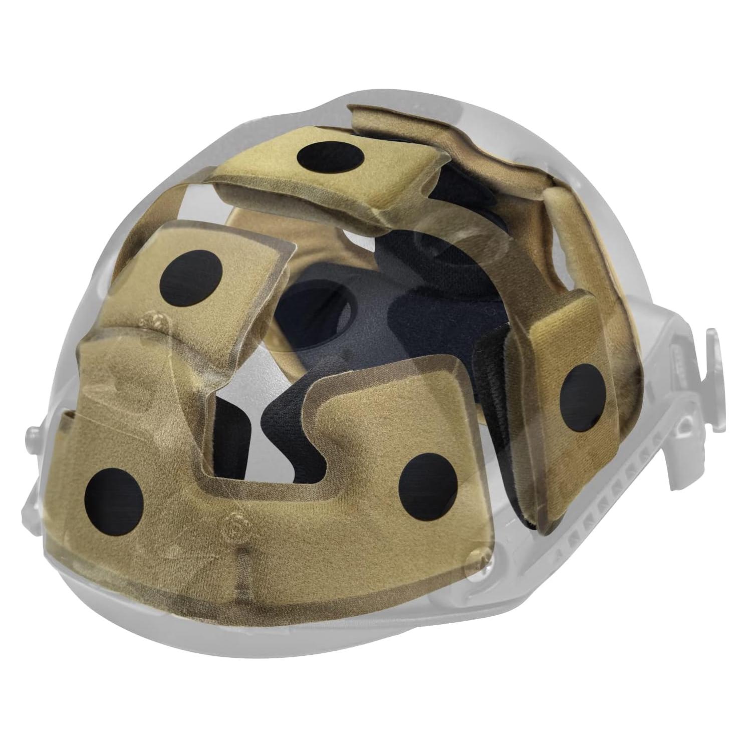 Almohadillas para Casco Yzpacc Universal Espuma EVA Caqui