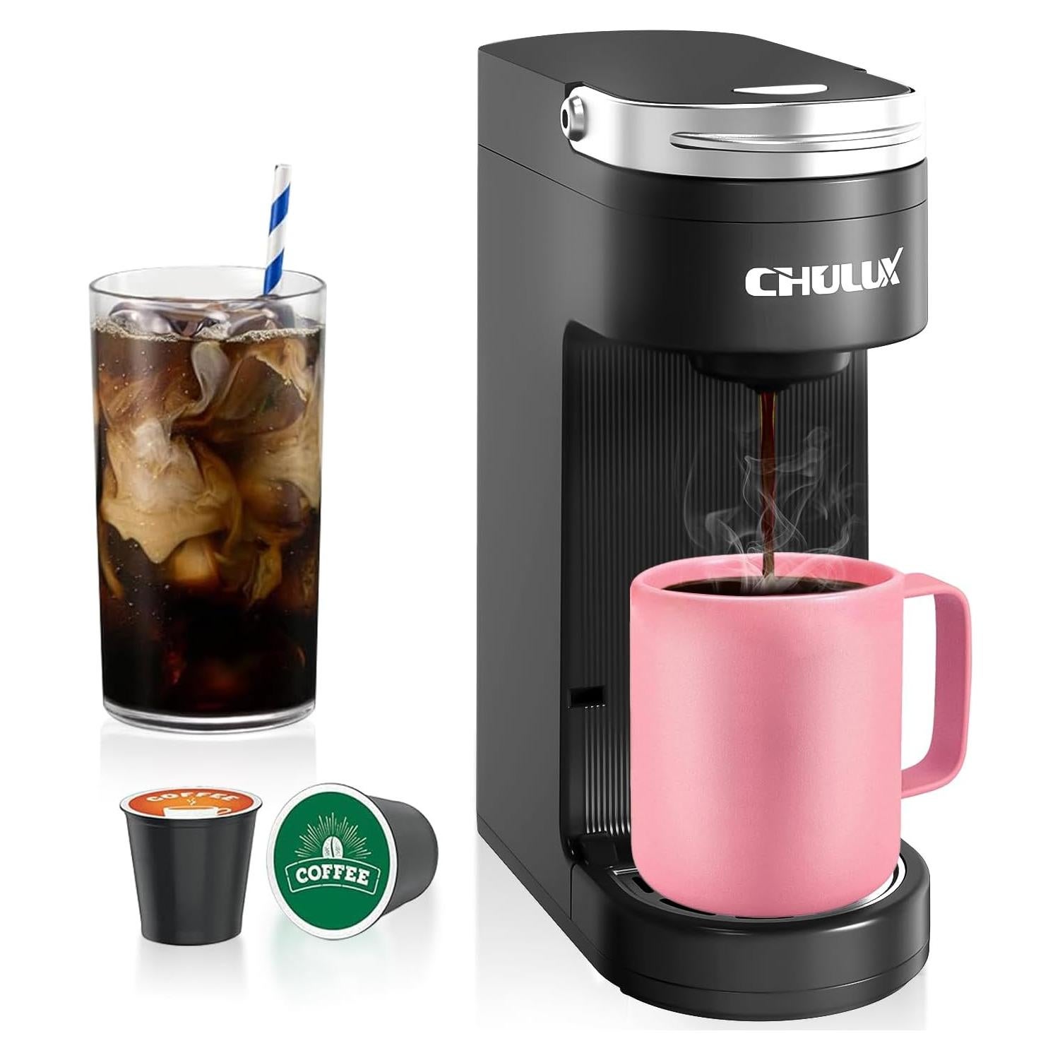 Cafetera Compacta CHULUX para K Pods 1 Taza 6-12 oz