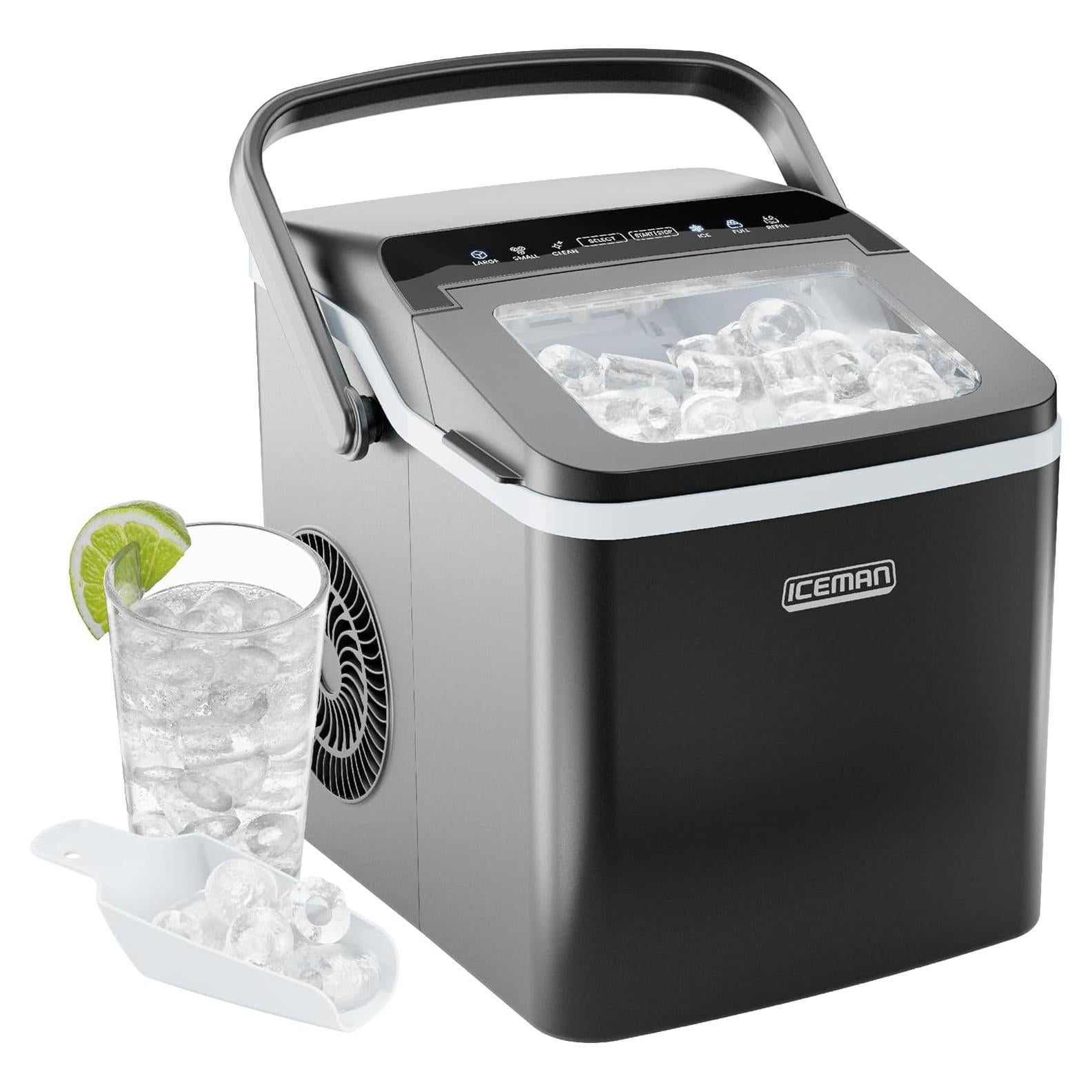 Iceman Máquina de Hielo Compacta 9 Cubos en 7 Minutos