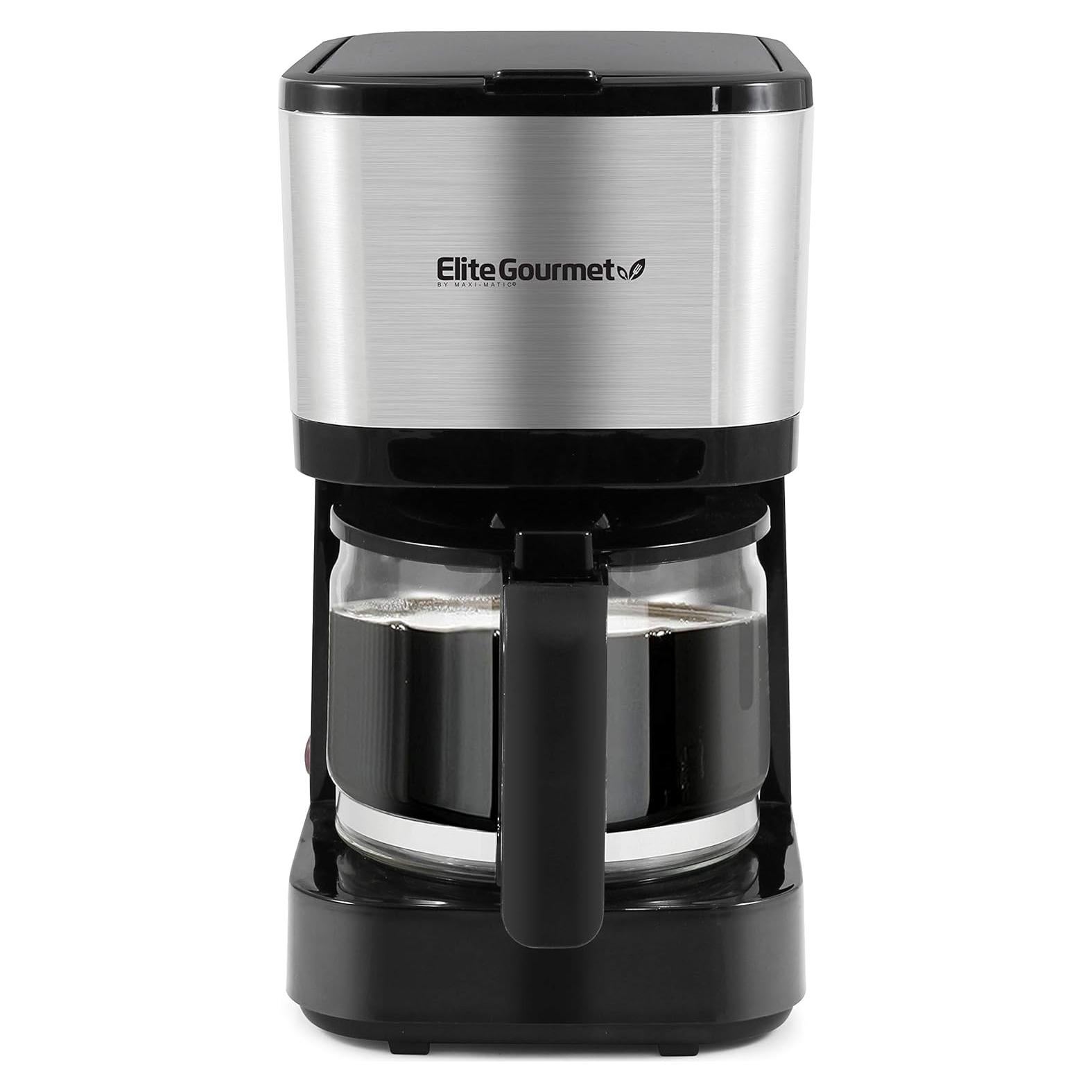 Cafetera Automática Elite Gourmet EHC9420 5 Tazas Acero Inoxidable