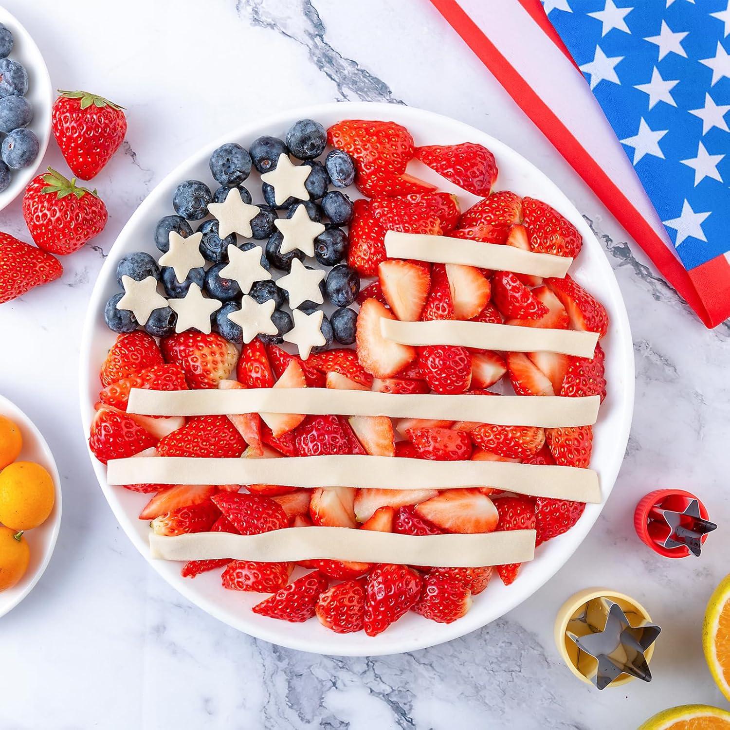 Cortadores de Galletas Estrella 4 Pcs Kimfead Acero Inoxidable