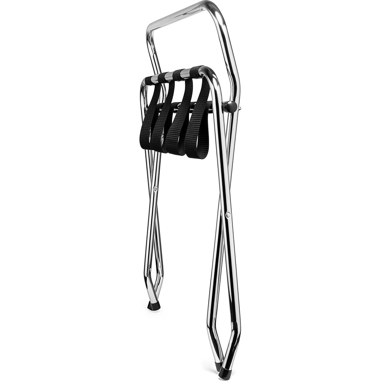 Soporte de Equipaje Plegable USTech Cromo 67x61cm 50kg