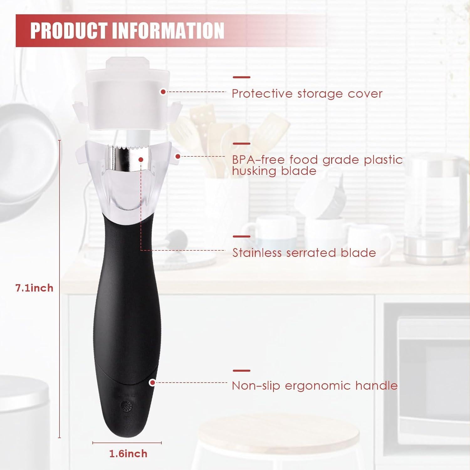 Pelador de Maíz Mttobo 1114 con Mango Ergonómico y Acero Inoxidable