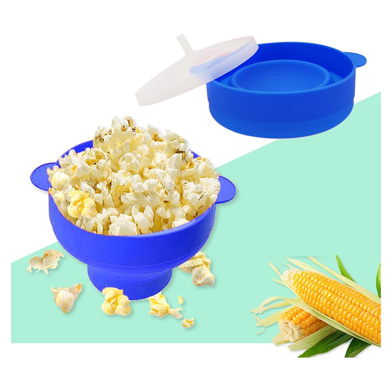 Mini Popcornera de Microondas YINGD Silicona Plegable 15x12.7cm