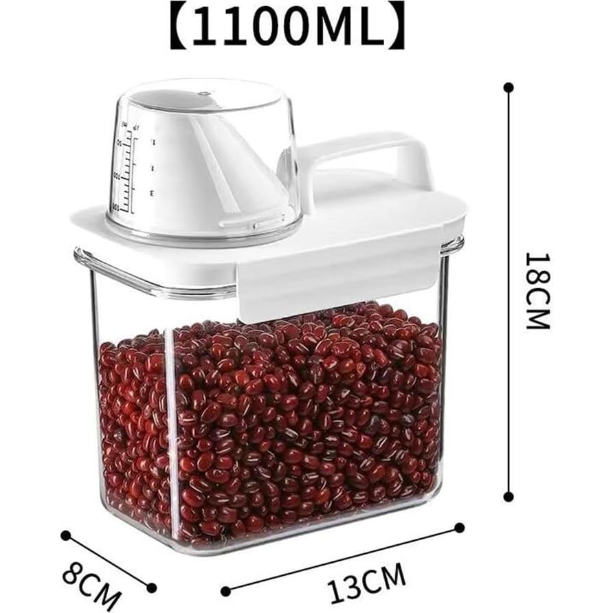Contenedores de Almacenamiento de Cereal Triflice 1.1L 2 Pcs