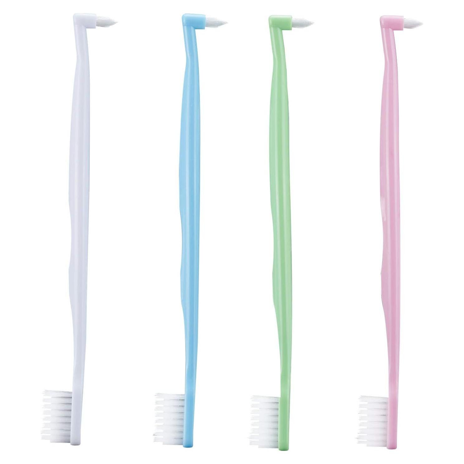 Cepillo Ortodóntico Doble Extremo HRASY 4 Piezas Colores