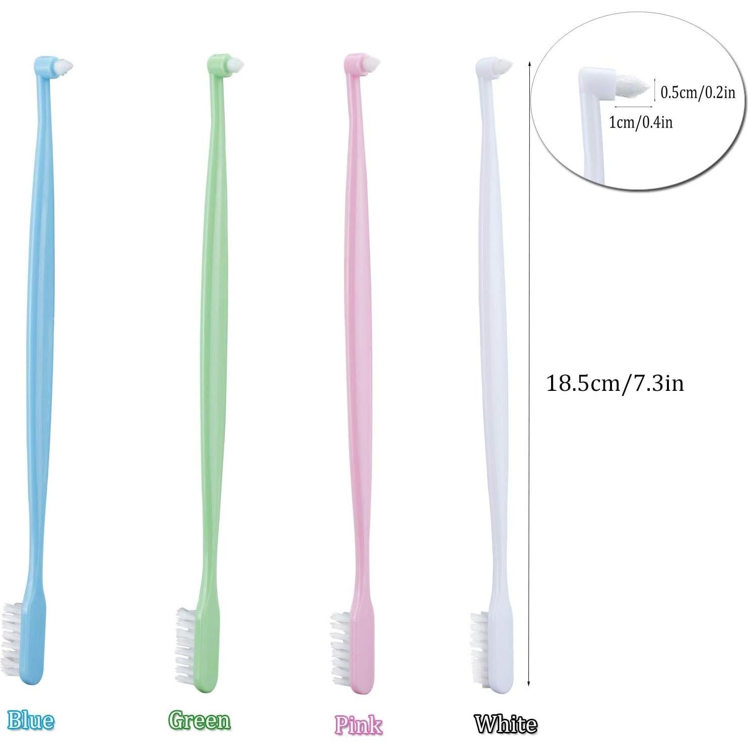 Cepillo Ortodóntico Doble Extremo HRASY 4 Piezas Colores