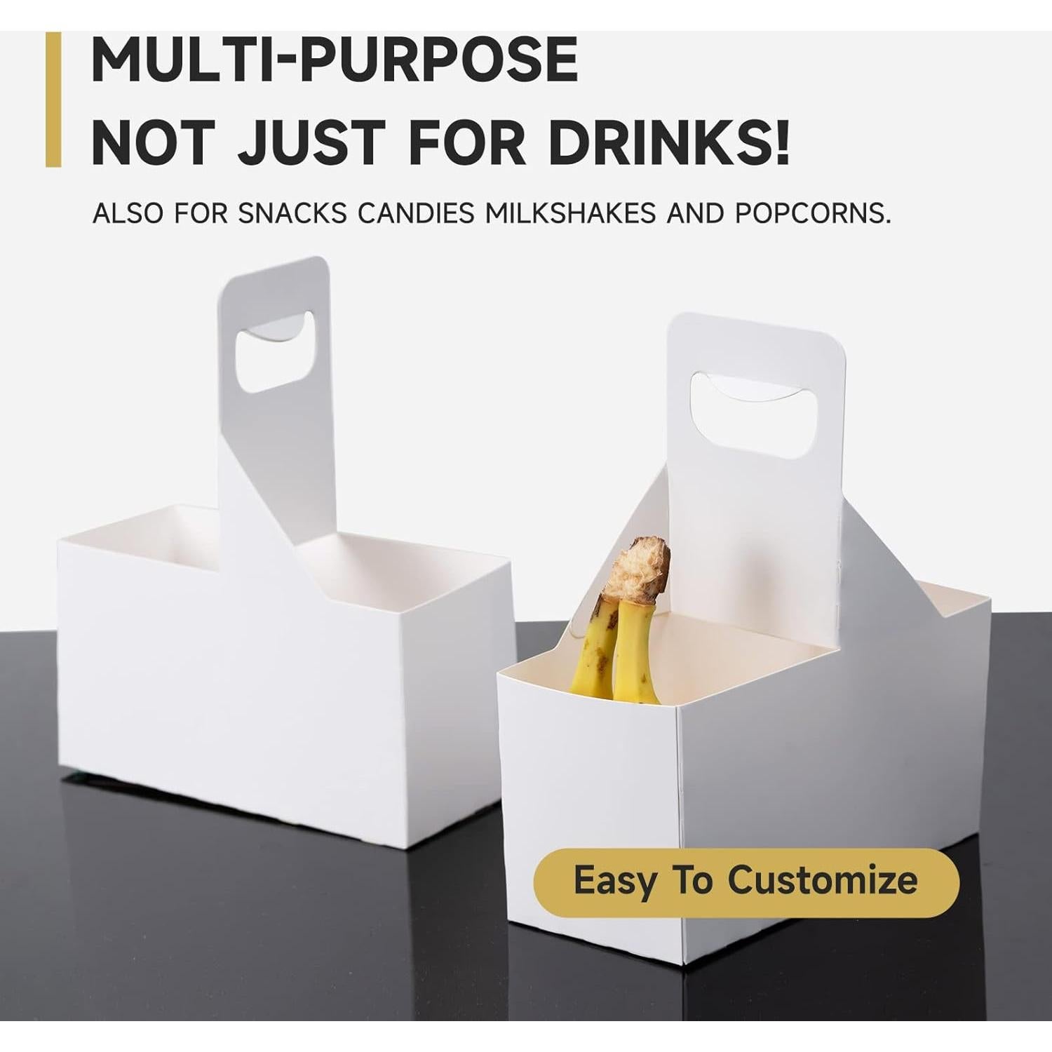 Portavasos de Papel Kraft V Viatanst - Paquete de 30 Soportes