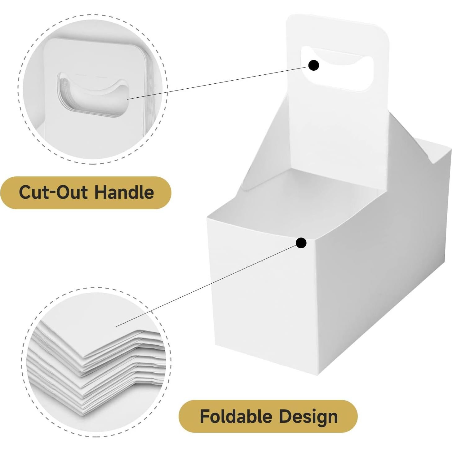 Portavasos de Papel Kraft V Viatanst - Paquete de 30 Soportes