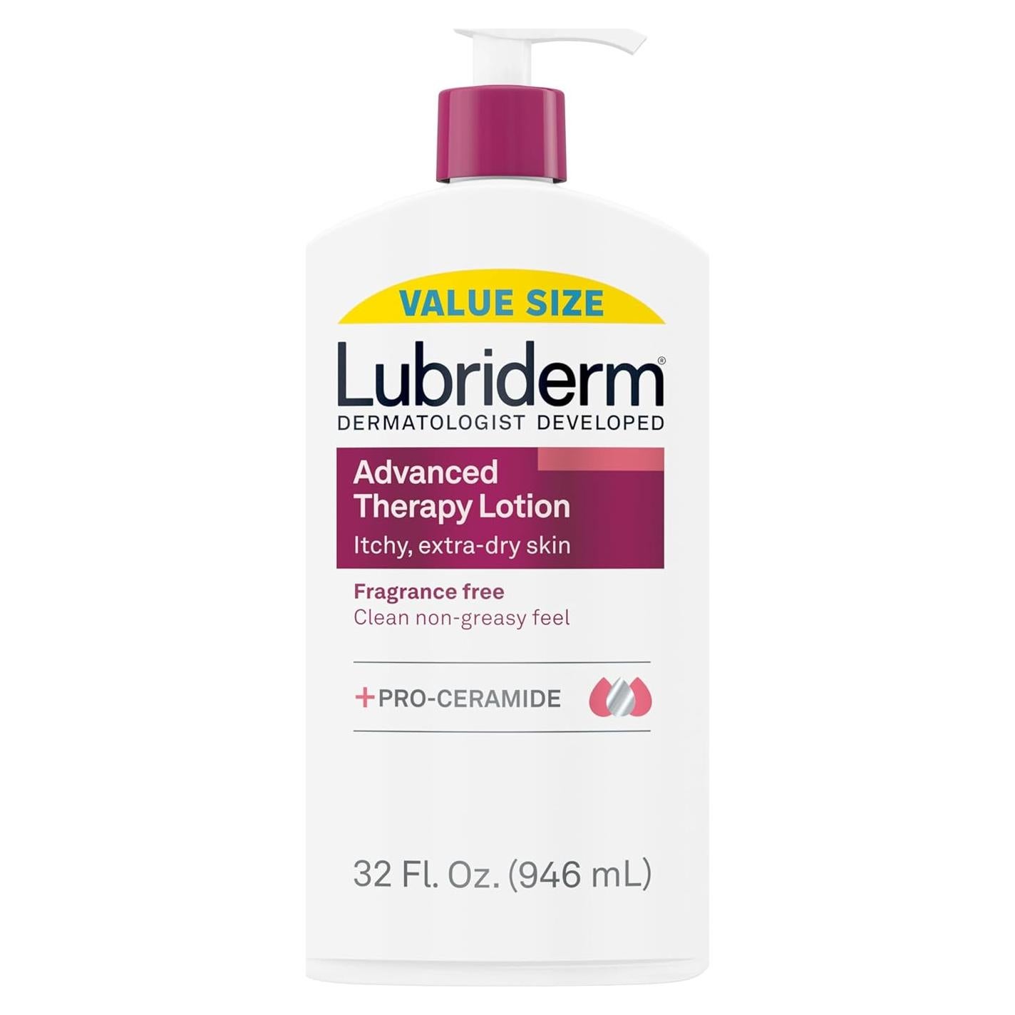 Loción Hidratante Lubriderm Terapia Avanzada 946 ml Sin Fragancia