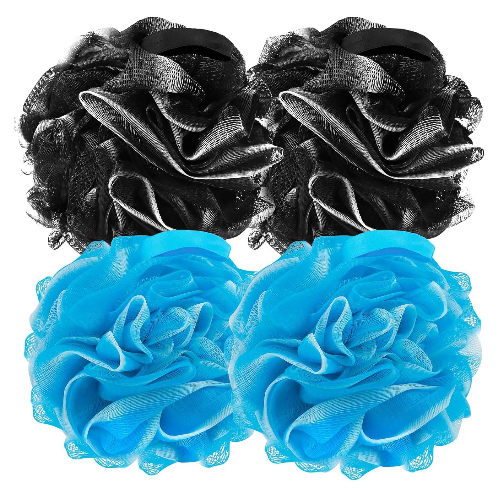 Esponja de Lufa Exfoliadora Farmoga 4Pack 50g Azul Negro