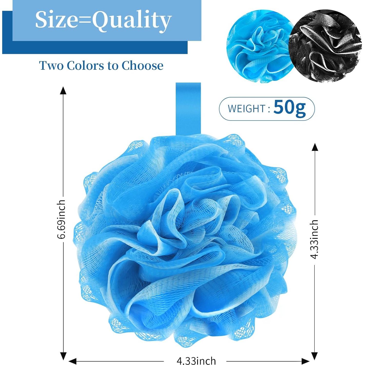 Esponja de Lufa Exfoliadora Farmoga 4Pack 50g Azul Negro