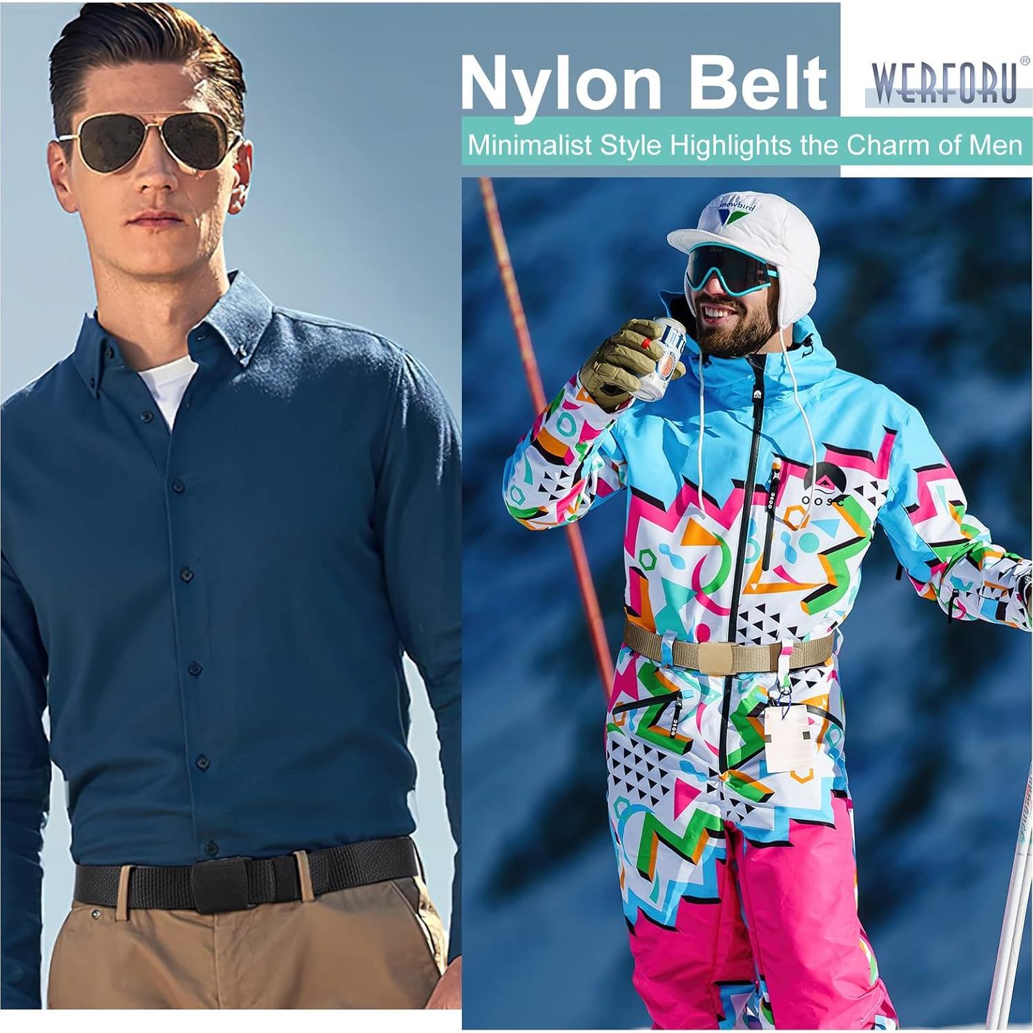 Cinturón de Nylon WERFORU Táctico Militar Ajustable 3,81 cm